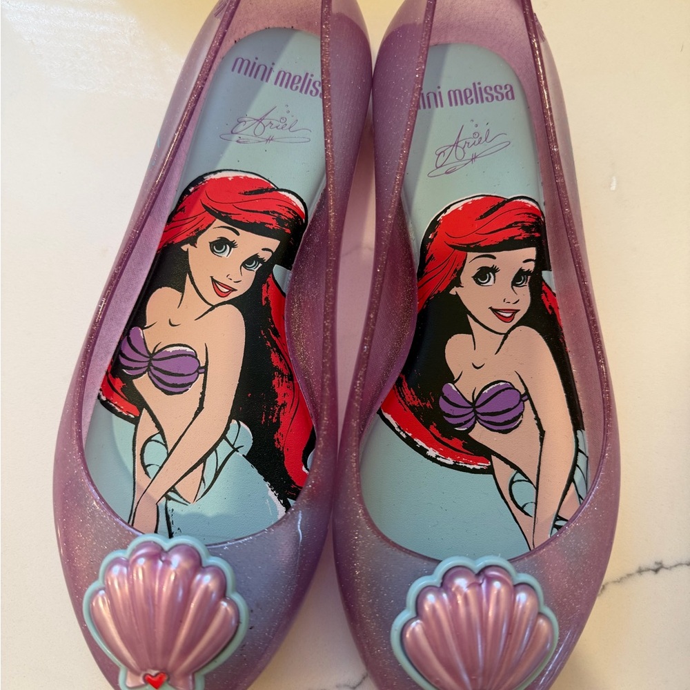 Mini Melissa Purple Ariel Girls Shoes